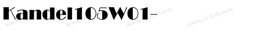 Kandel105W01字体转换