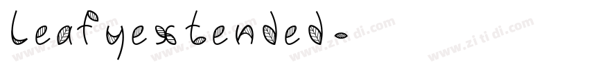 LeafyExtended字体转换