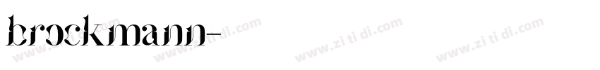 brockmann字体转换