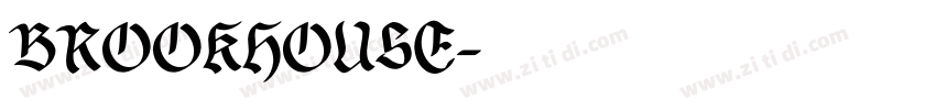 Brookhouse字体转换