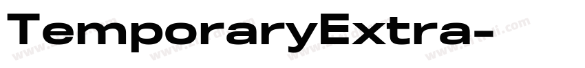 TemporaryExtra字体转换