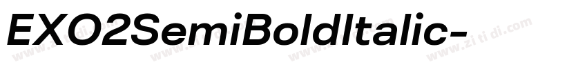 EXO2SemiBoldItalic字体转换 EXO2SemiBoldItalic字体转换