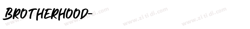 Brotherhood字体转换