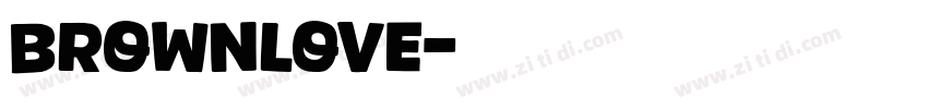 BrownLove字体转换