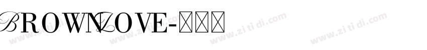 BrownLove字体转换