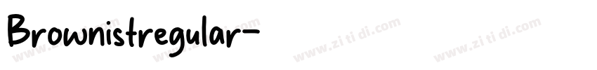 Brownistregular字体转换