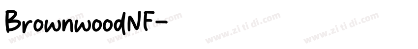 BrownwoodNF字体转换
