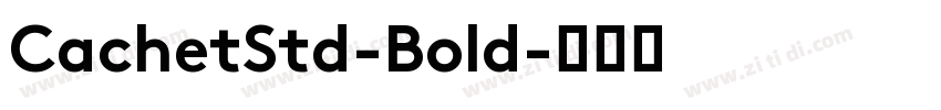 CachetStd-Bold字体转换