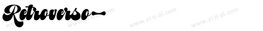 Retroverso字体转换