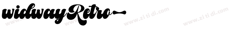 widwayRetro字体转换