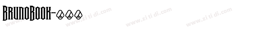 BrunoBook字体转换