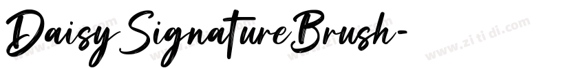 DaisySignatureBrush字体转换 DaisySignatureBrush字体转换