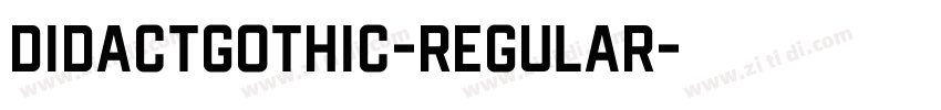 DidactGothic-Regular字体转换