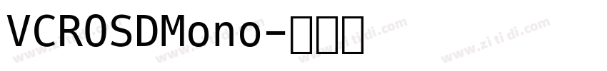 VCROSDMono字体转换