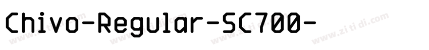 Chivo-Regular-SC700字体转换