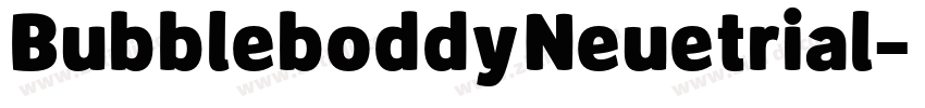 BubbleboddyNeuetrial字体转换