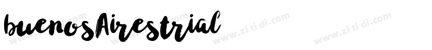 buenosAirestrial字体转换