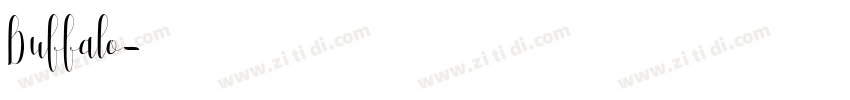Buffalo字体转换