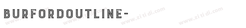 BurfordOutline字体转换