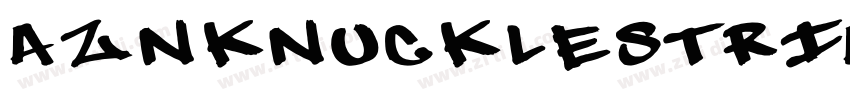 AznKnucklesTrial字体转换