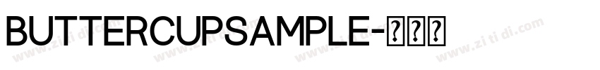 ButtercupSample字体转换