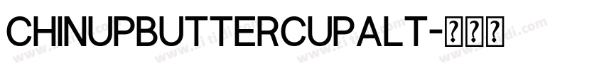 ChinupButtercupAlt字体转换