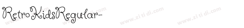RetroKidsRegular字体转换