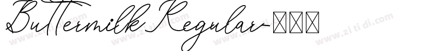 ButtermilkRegular字体转换