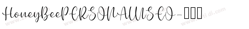 HoneyBeePERSONALUSEO字体转换