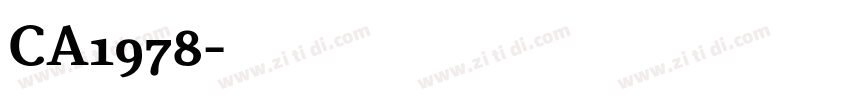 CA1978字体转换