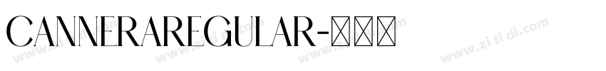 CANNERARegular字体转换