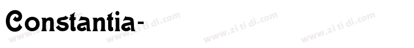 Constantia字体转换