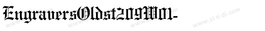 EngraversOldst209W01字体转换