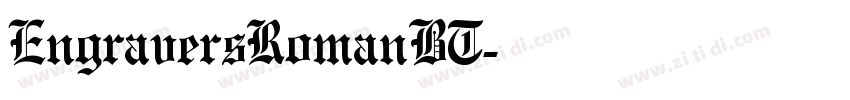 EngraversRomanBT字体转换