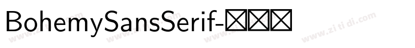 BohemySansSerif字体转换
