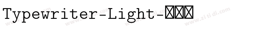Typewriter-Light字体转换