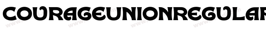 CourageUnionRegular字体转换