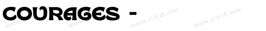 courages字体字体转换
