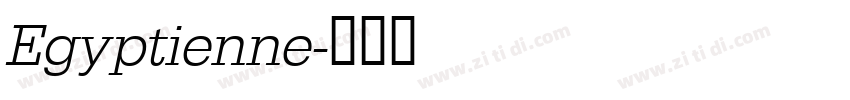 Egyptienne字体转换