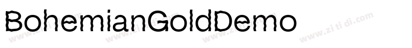 BohemianGoldDemo字体转换