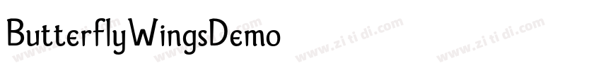 ButterflyWingsDemo字体转换