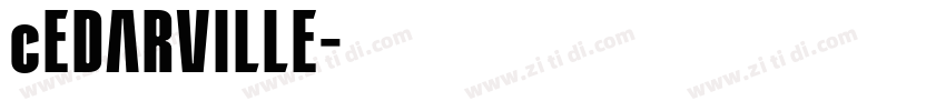 cEDARVILLE字体转换