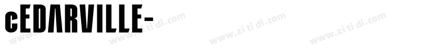 cEDARVILLE字体转换