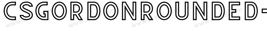 CSGordonRounded字体转换