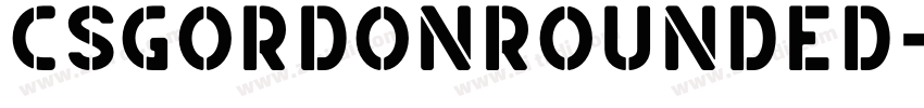 CSGordonRounded字体转换