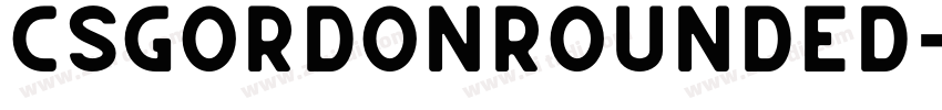 CSGordonRounded字体转换