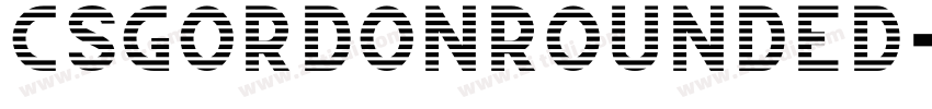 CSGordonRounded字体转换