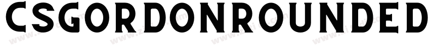 CSGordonRounded字体转换