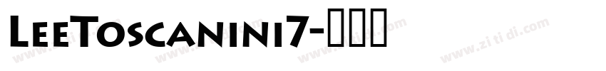 LeeToscanini7字体转换