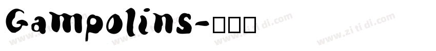 Gampolins字体转换